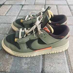 Size 10- Nike Air Dunk Jumbo Medium Olive Green Clean Condition